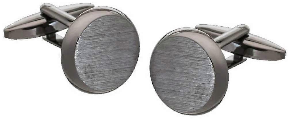 David Van Hagen O Shaped Cufflinks - Grey