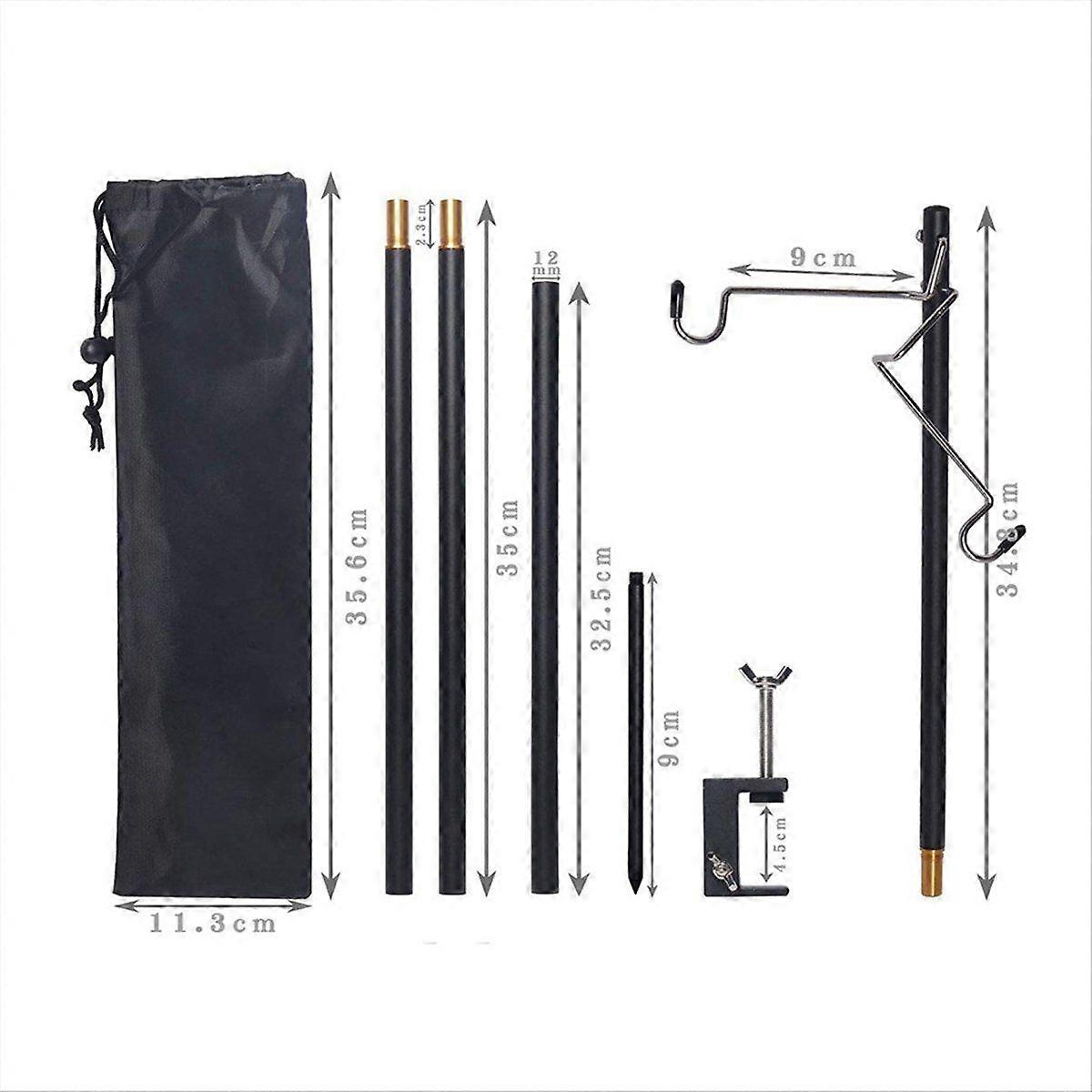 Detachable Camping Lantern Lamp Bracket Mount Portable Storage Hook