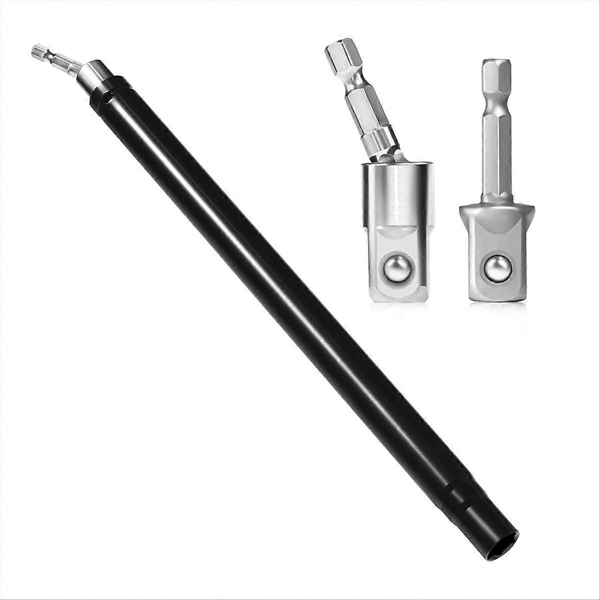 9/16inch Hollow Socket, Hollow Nut Driver with 0.64inch Hex Shank for Long Threaded Ceiling Bolts Fa