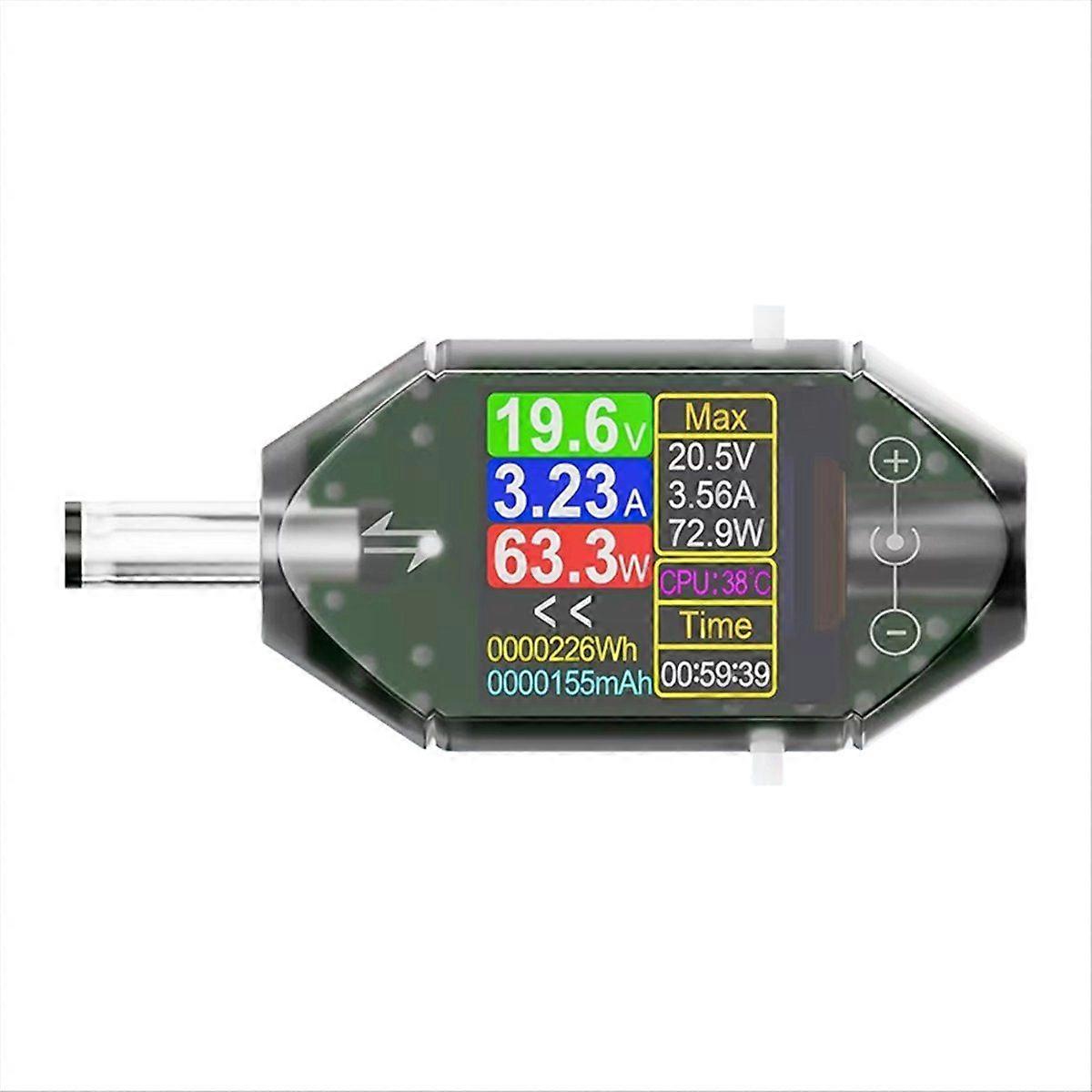 DT550 600W Digital Voltage Current Tester DC5.5x2.5mm Interface Digital Power Meter Power Capacity