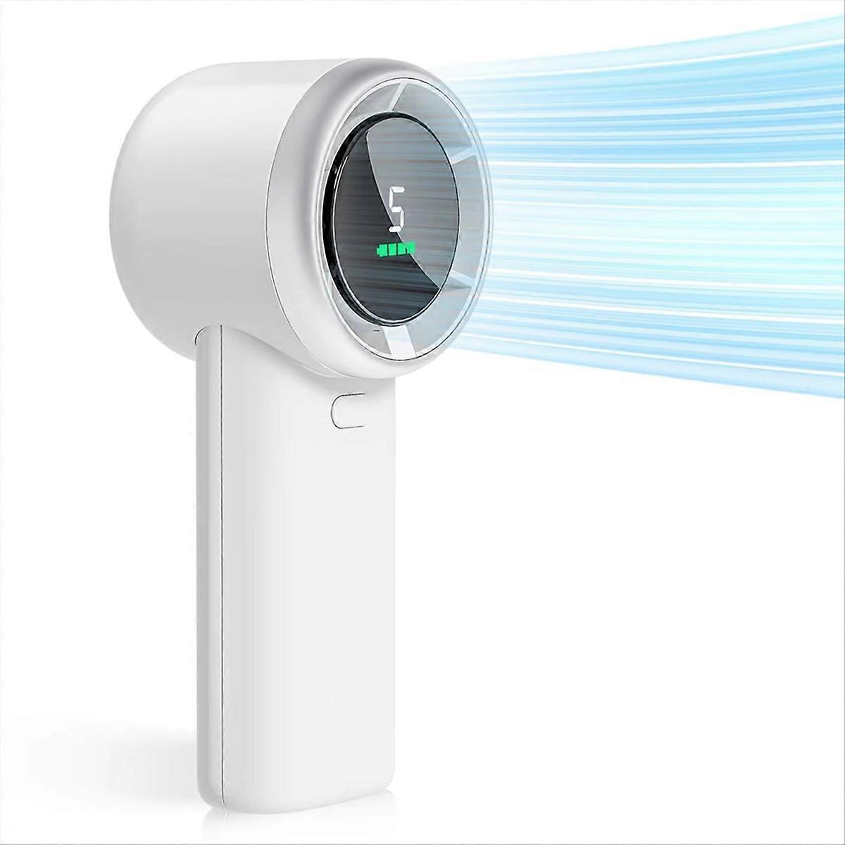Wearable Fan 5-Speed High-Velocity,USB Rechargeable,Compact Design,B