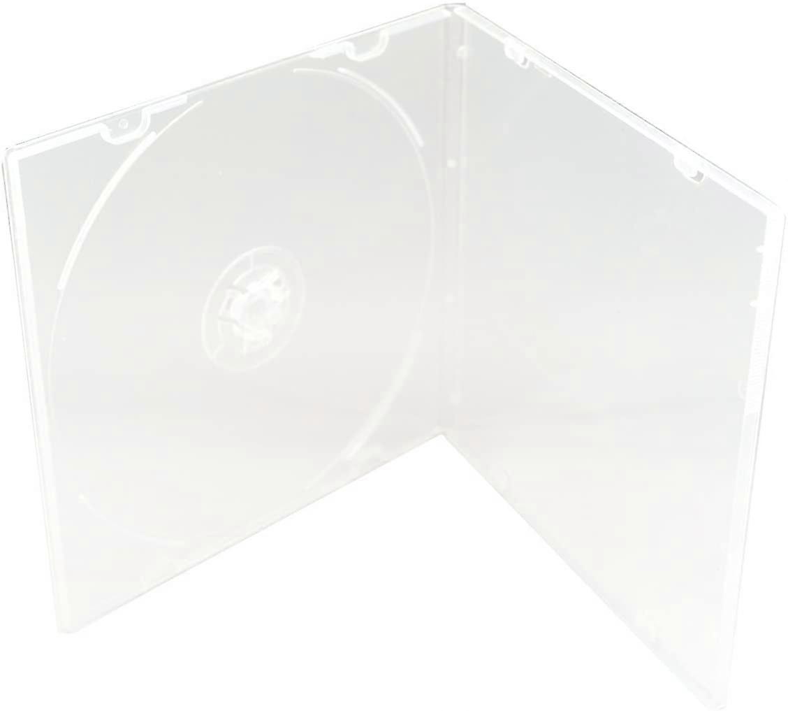 5.2mm Durable CD Case, Slim Single Clear PP Poly Cases, 50 Pack.