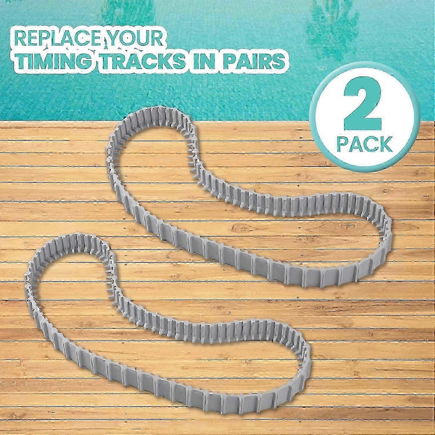 Dolphin 9983152-R2 Roboter-Poolreiniger Ersatzschienen Grau 2er-Pack