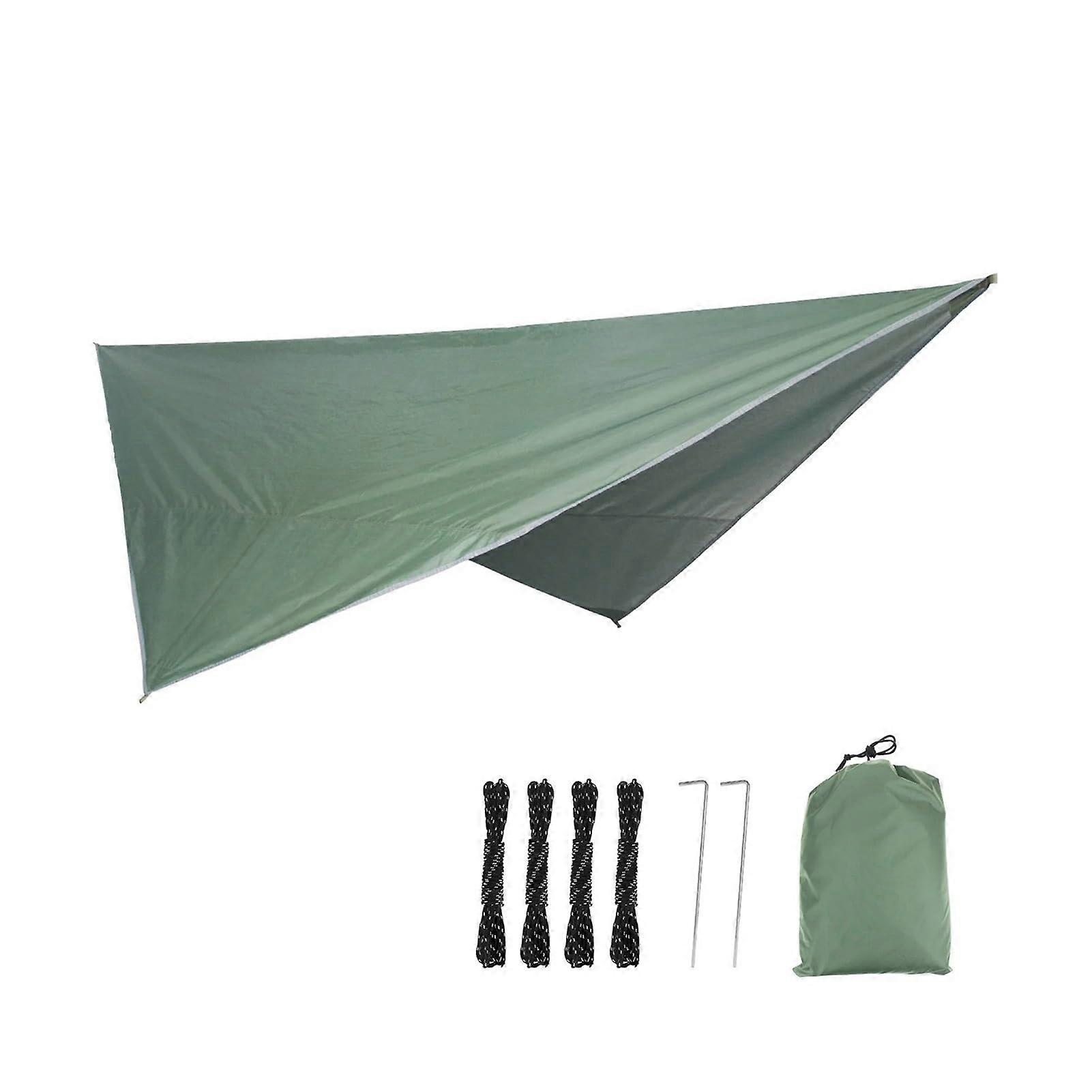 Outdoor Hammock Mosquito Net Nylon Camping Hammock With Rain Fly Canopy Tarp Portable Hanging Bed Style5