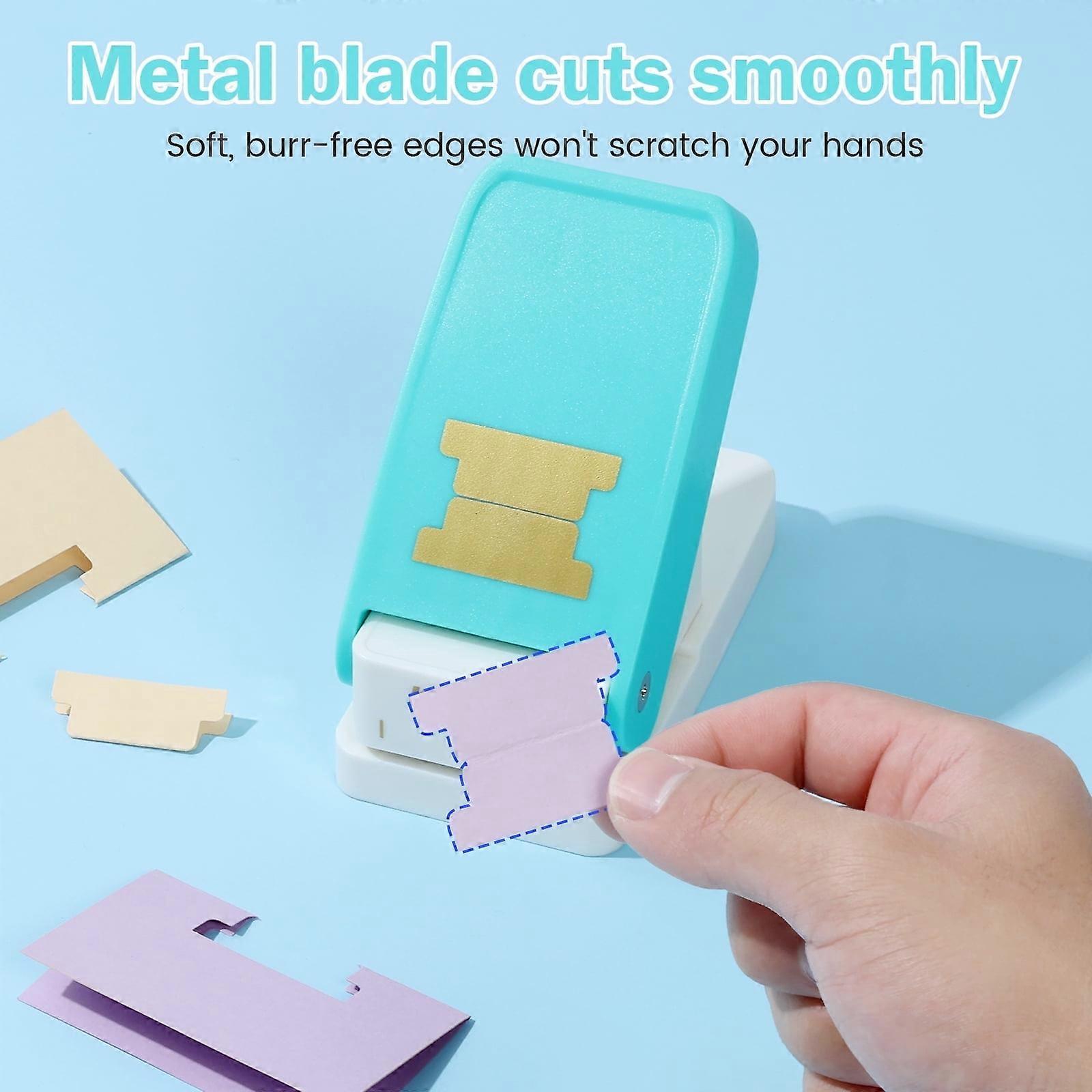 DSH Tab Punch DIY Index Tabs Puncher Cuttable 0.7mm Thickness Craft Punch Cutter Multifunctional File Tag Puncher
