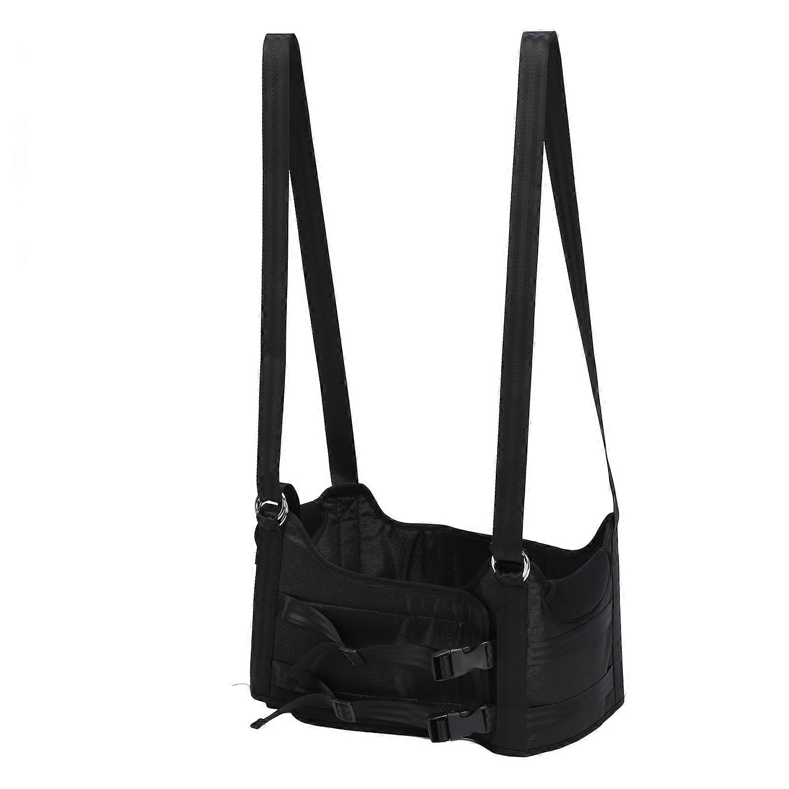 Lumbar Traction Belt Hook and Loop Relieves Discomfort Relaxation Comfortable Decompression Suspension Stretch Straps for Home M 