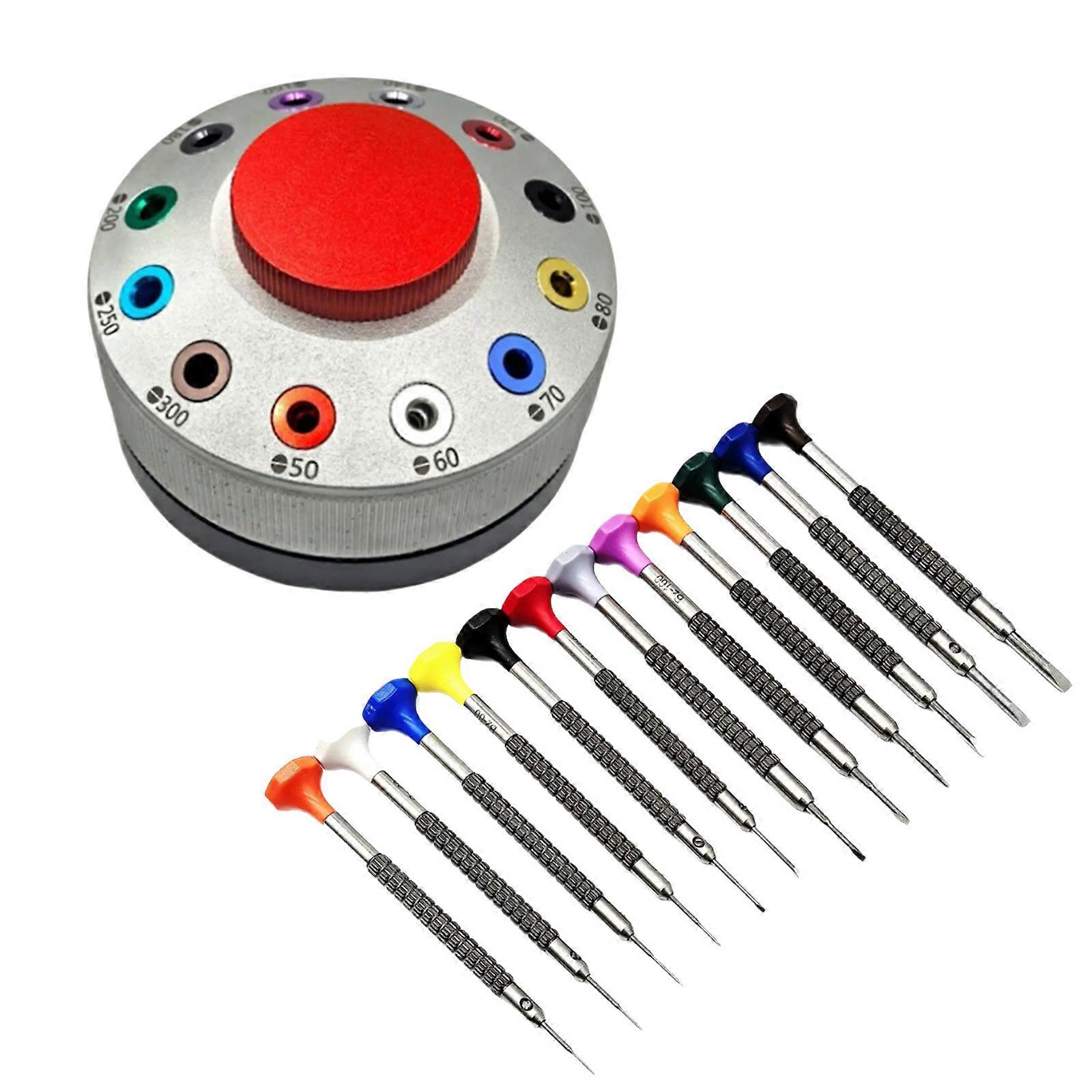 12pc Slip Resistant Screwdriver Set With Micro Grooved Teeth And Accuracy Tips For Secure Fastening Multicolor