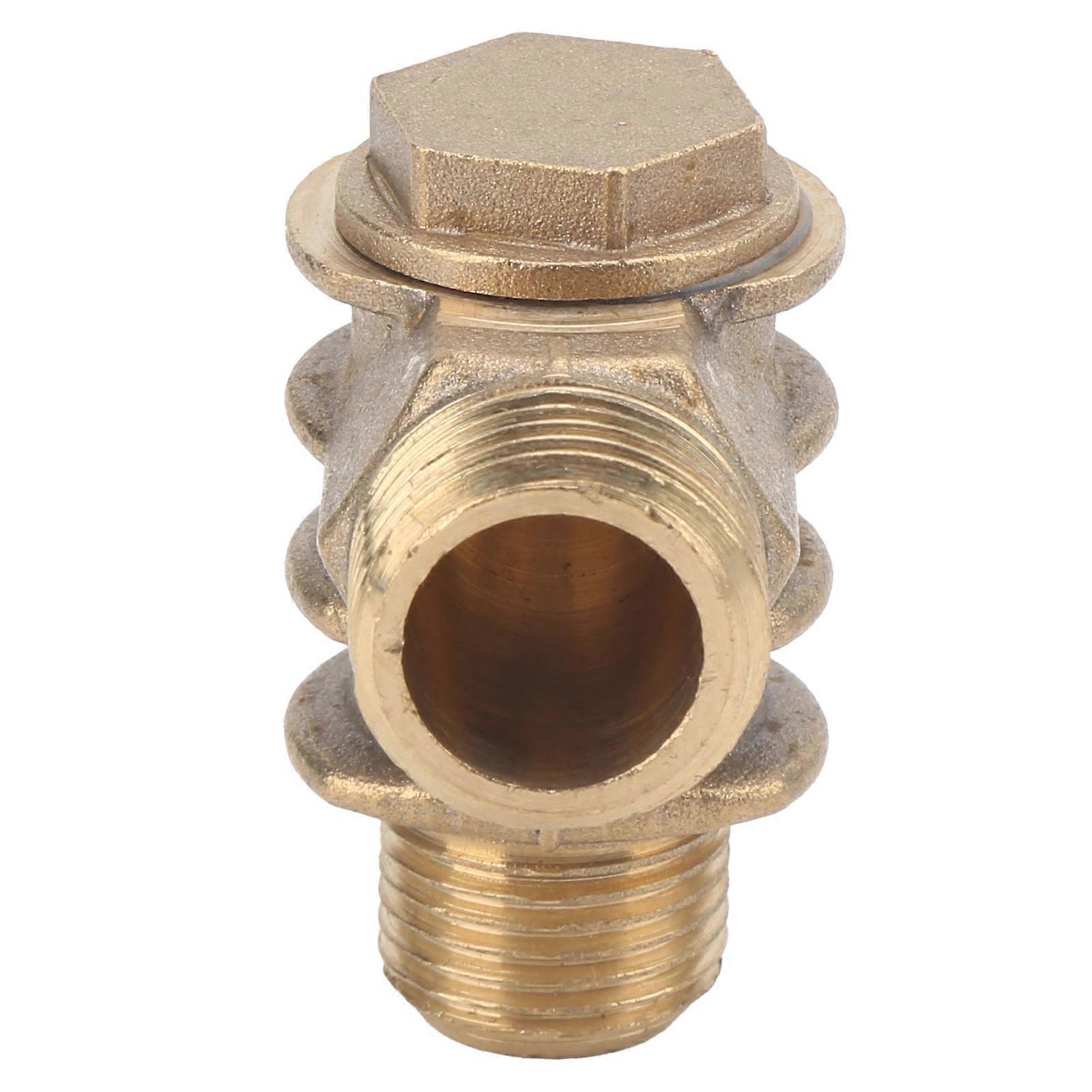 1‑Way Valve Brass Air Compressor Threaded Check Valve Accessory Part 1/2x3/4‑16x10