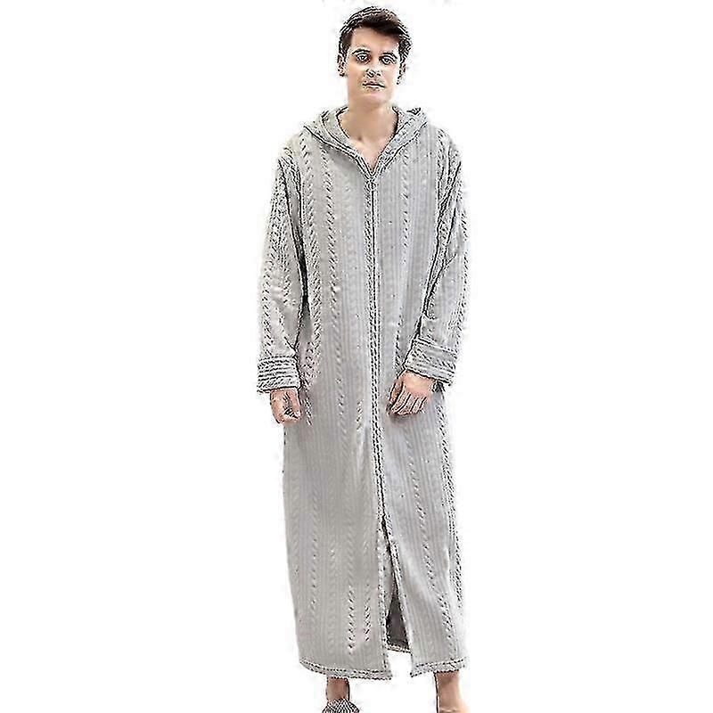 Womens Fleece Warm Robe,Cozy Fluffy Long Bathrobe