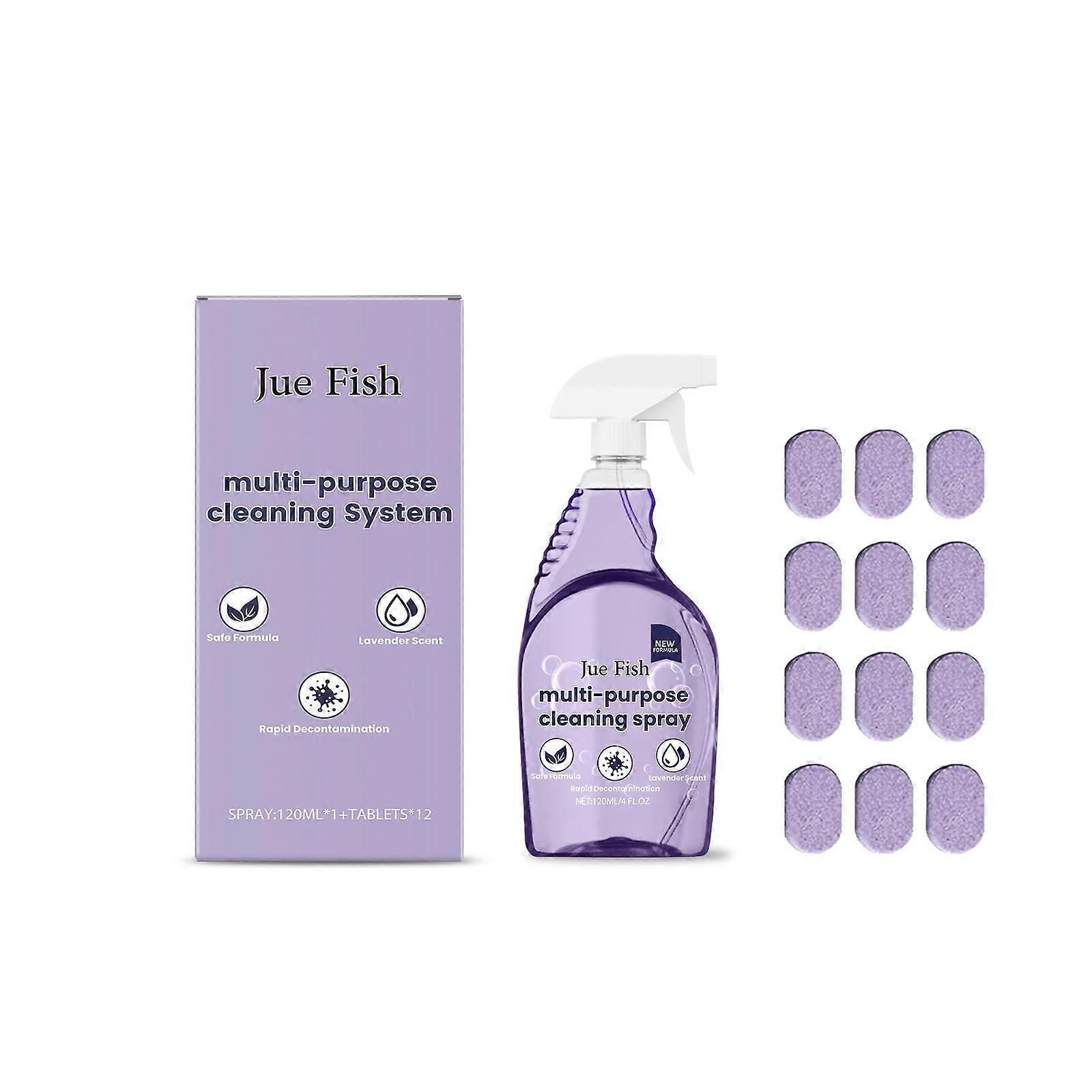 Jue Fish Multi-Functional Cleaner Easy Cleaning Kitchen Stove Kitchenware Oil Dirt Stain Multi-Effect Cleaner