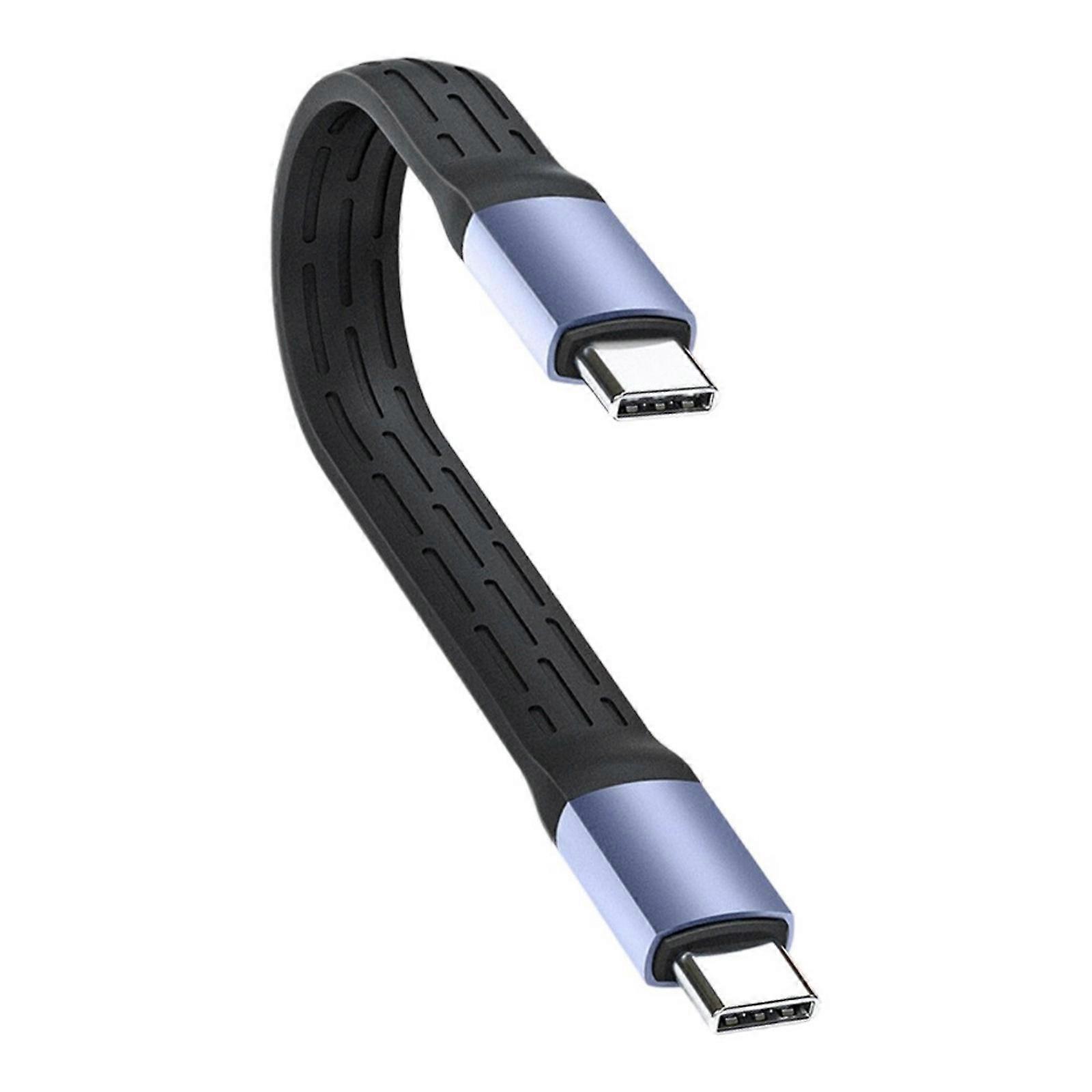 Reliability Short USB C Cable USB4 Cable 40Gbps 240W 8K@60Hz USB Wire for All USB C Devices,150mm/5.91inch Wire Multicolor