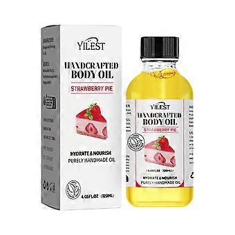 Strawberry Crispy Body Oil 120ml: Moisturizing and Softening, Massage and Gua Sha Essence, Hydrating Base Oil, Skin Care, Coconut Body Oil