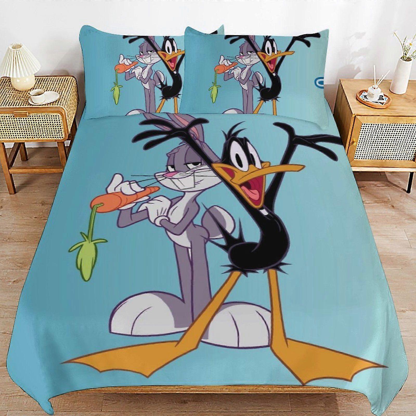 E348 The Looney Tunes Show Soft Touch Comfort Fit Easy Zip Bedding Solution Machine Washable Duvet Cover Sets Option F348
