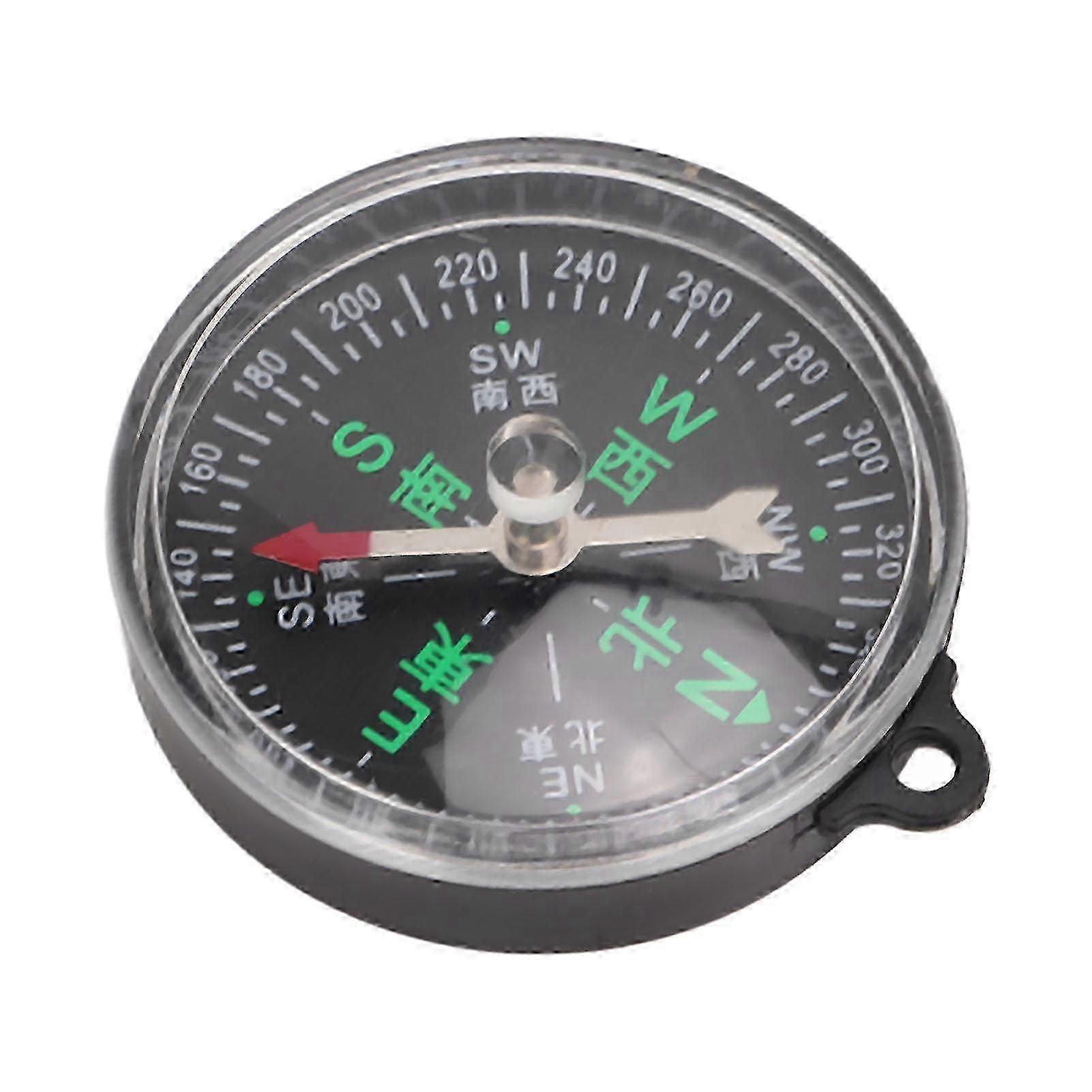Portable Mini Round Chassis Compass for Outdoor & Hunting, Classic  Button Compass