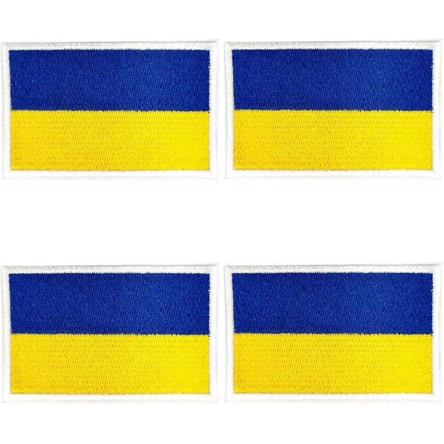 Ukraine Flag Patches 4pcs Patch Embroidered Iron