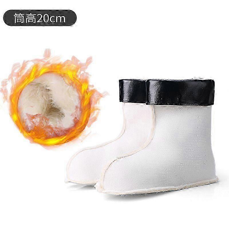 1 Pair Of Winter Boot Liners For Men Thermal Thick Rain Boot Socks Insulated Comfortable Detachable Warm Liner For Cold Weather Rainy Days