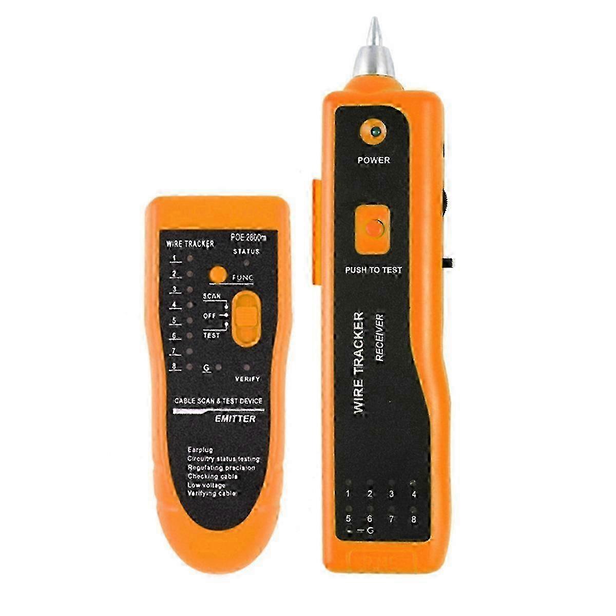 High Precision Network Cable Tracker Digital Signal Tester with Anti-Interference Features