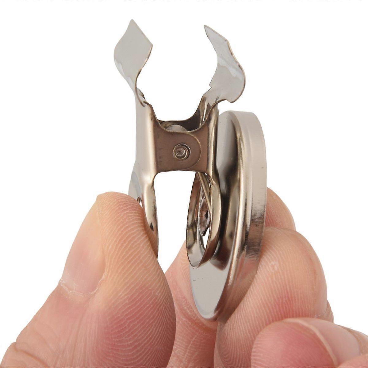 5pcs 3cm Magnetic Clip Magnet Refrigerator Wall Memo Note Message Holder Silver