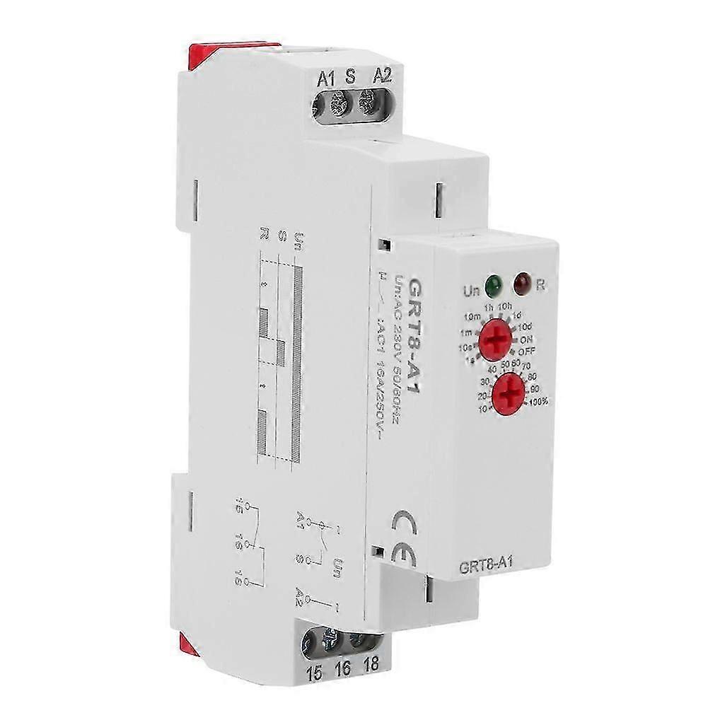 GRT8A1 Mini Power On Delay Time Relay DIN Rail Mount AC 220VHwy