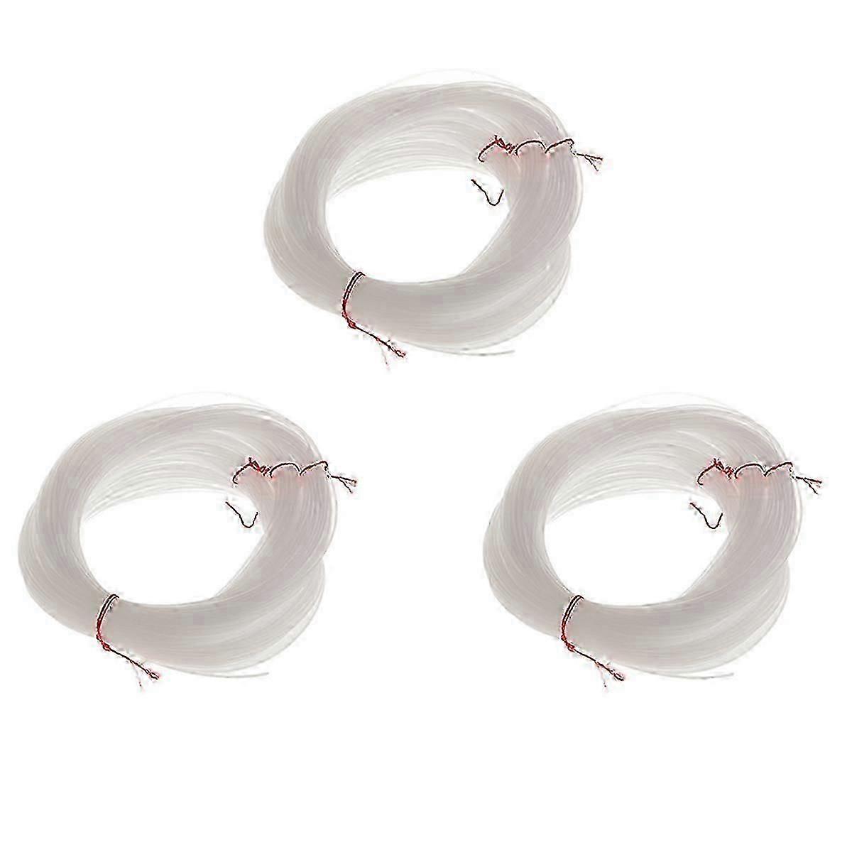 3X 100 Meters Clear Nylon String 1mm Diameter Boat/Cast Fishing Line Thread Hook Tying