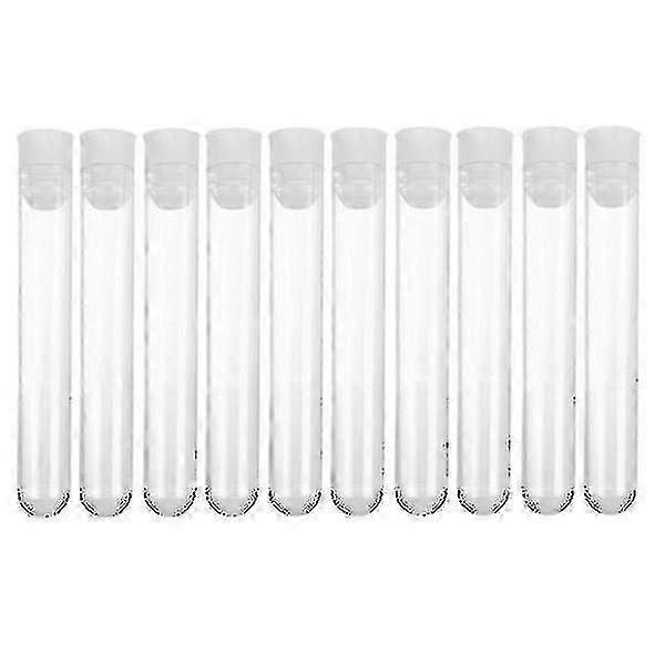 Transparent Test Tubes 50pcs With Caps For Experiments Party Decor