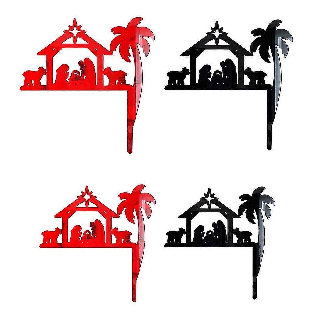 4pcs/set Removable Switch Stickers 3d Jesus Religion Wall Sticker Light Switch