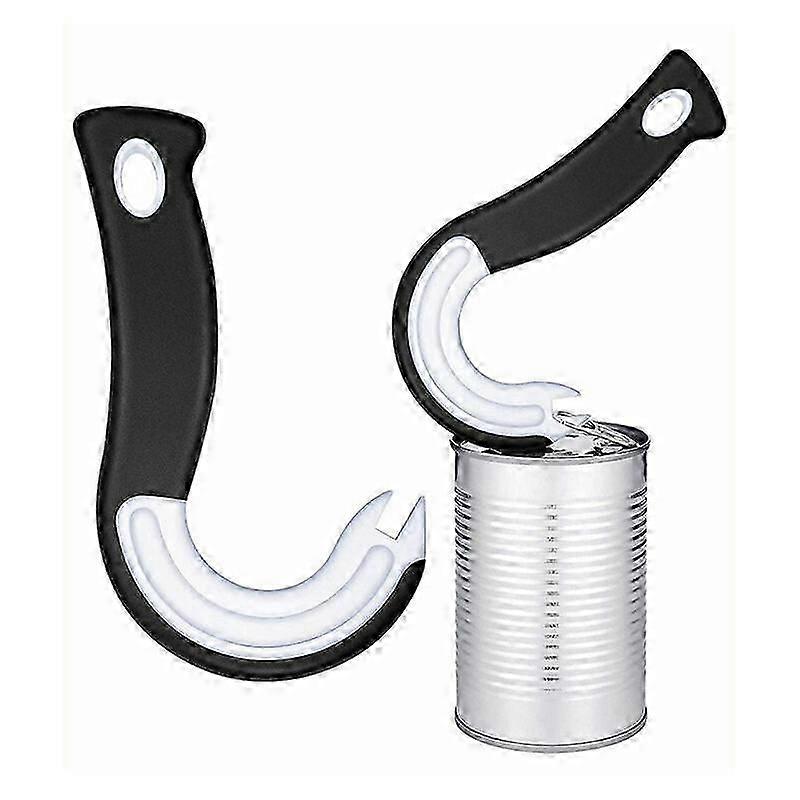 2pcs Easy Open Ring Can Opener Easy Pull Can Opener Manual Ring Can Opener Ring Can Opener for Cans Bottles