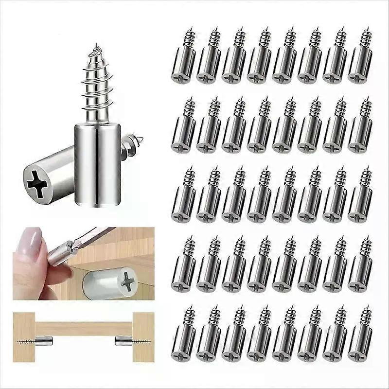 40Count Self-Tapping Screws,Shelf Support Pegs,Shelf Pins with Non-Slip Sleeve
