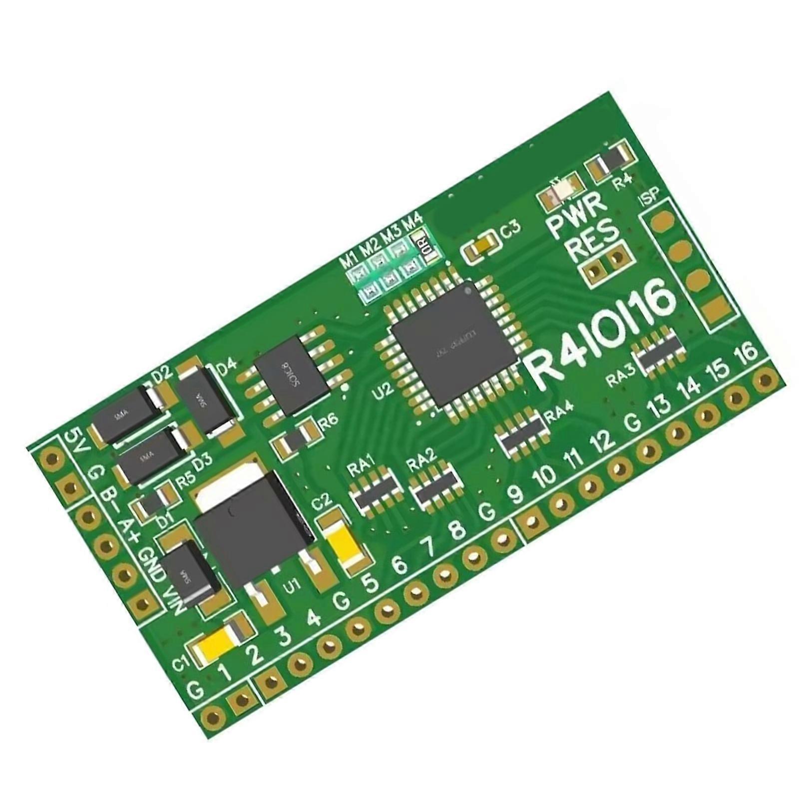 16CH 5 in 1 Modbus RTU digitale IO-module schakelingang RS485 NPN DI-DO pinkernenbord voor industriële automatisering Multicolor