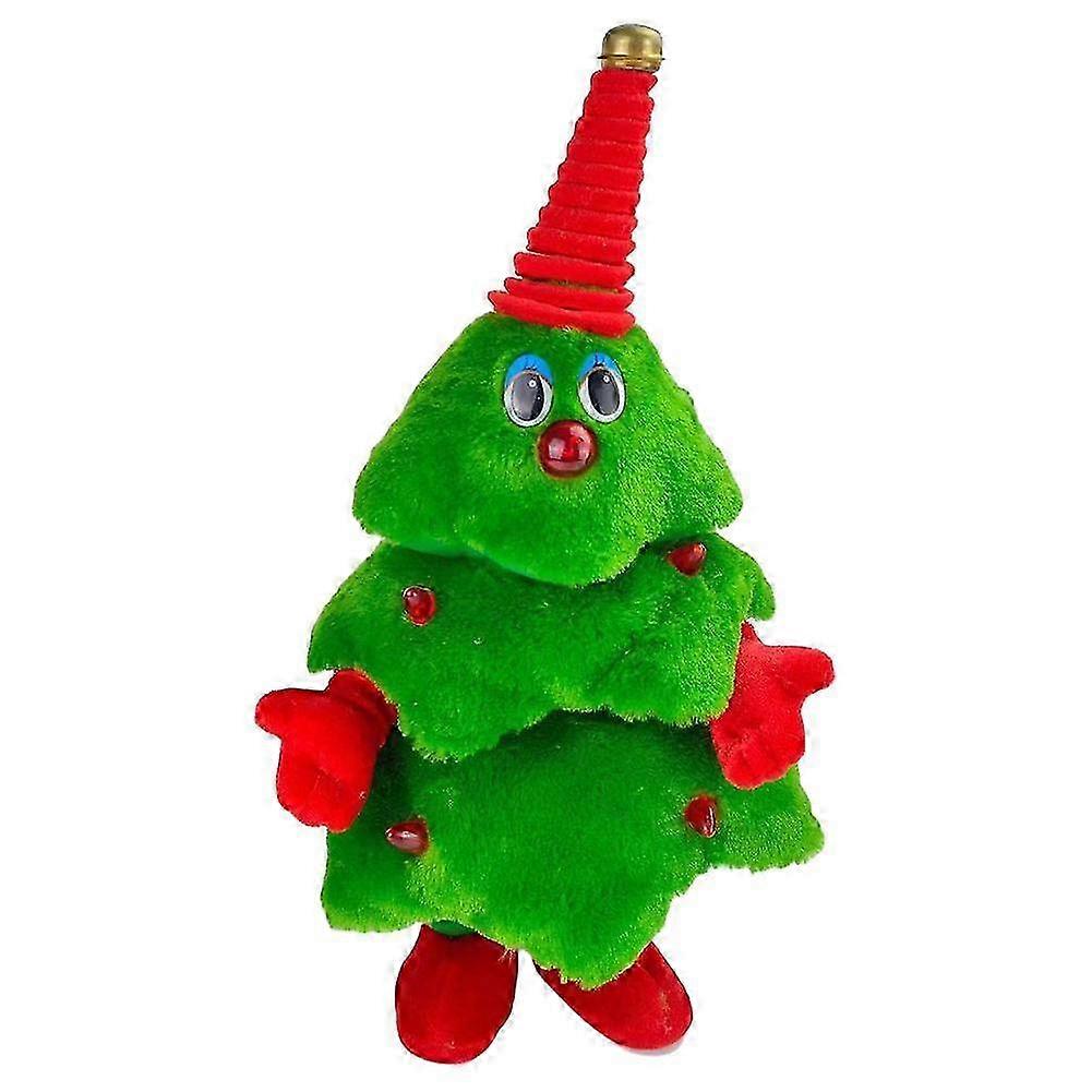 Electric Singing Christmas Tree Plush with Animated Dancing Features