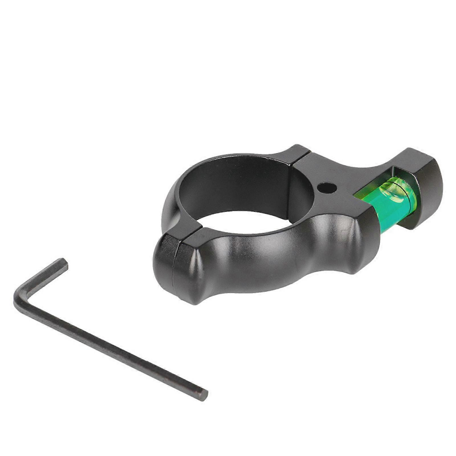 Precision Scope Leveling, Includes 30mm 1inch Smooth Aluminum Alloy Scope Bubble Level Indicator for Precision Shooting Multicolor