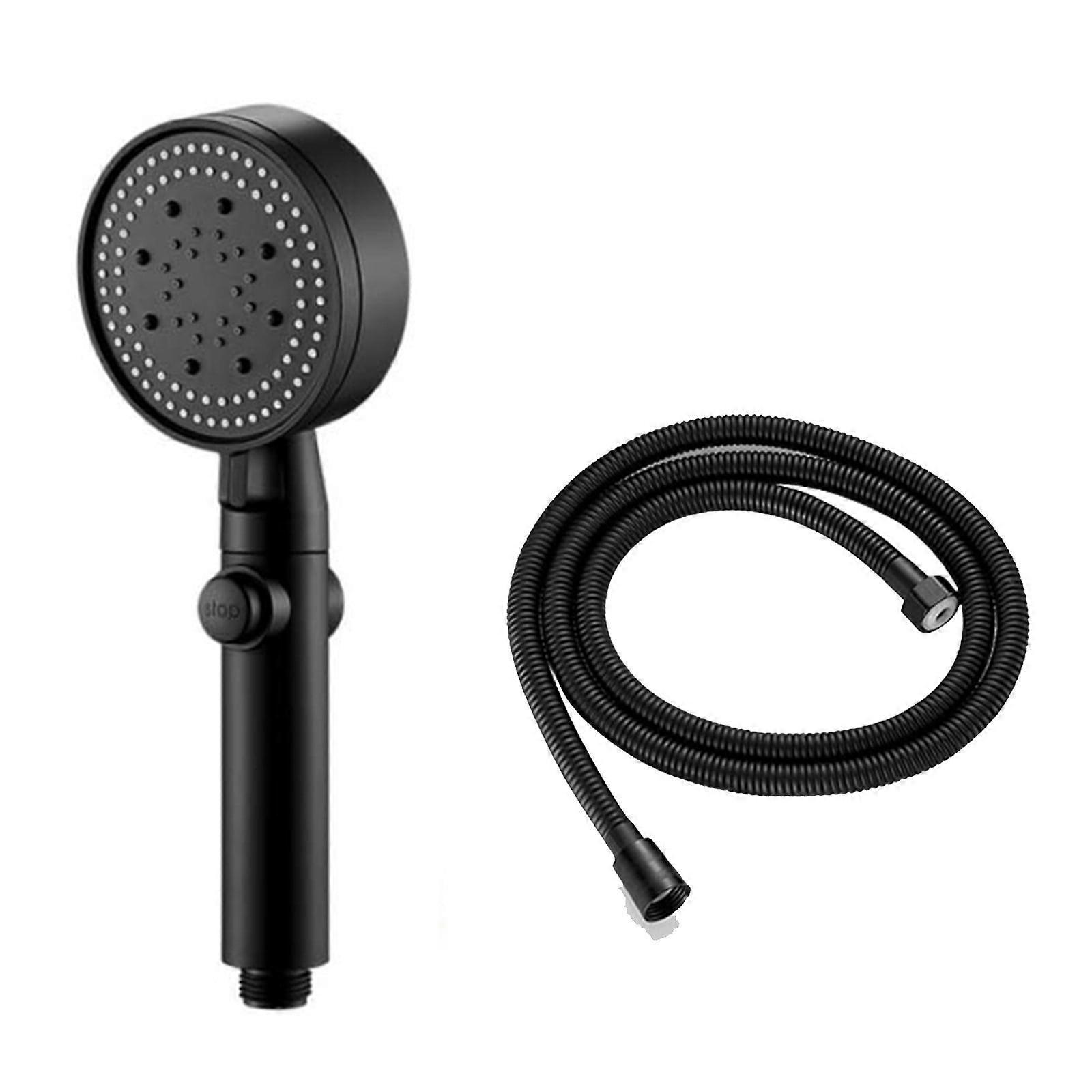 High Pressure Shower Head, 5 Modes Hand Held Sprinkler, 360° Adjustable with ON/OFF Switch, Compatible with Standard Hoses