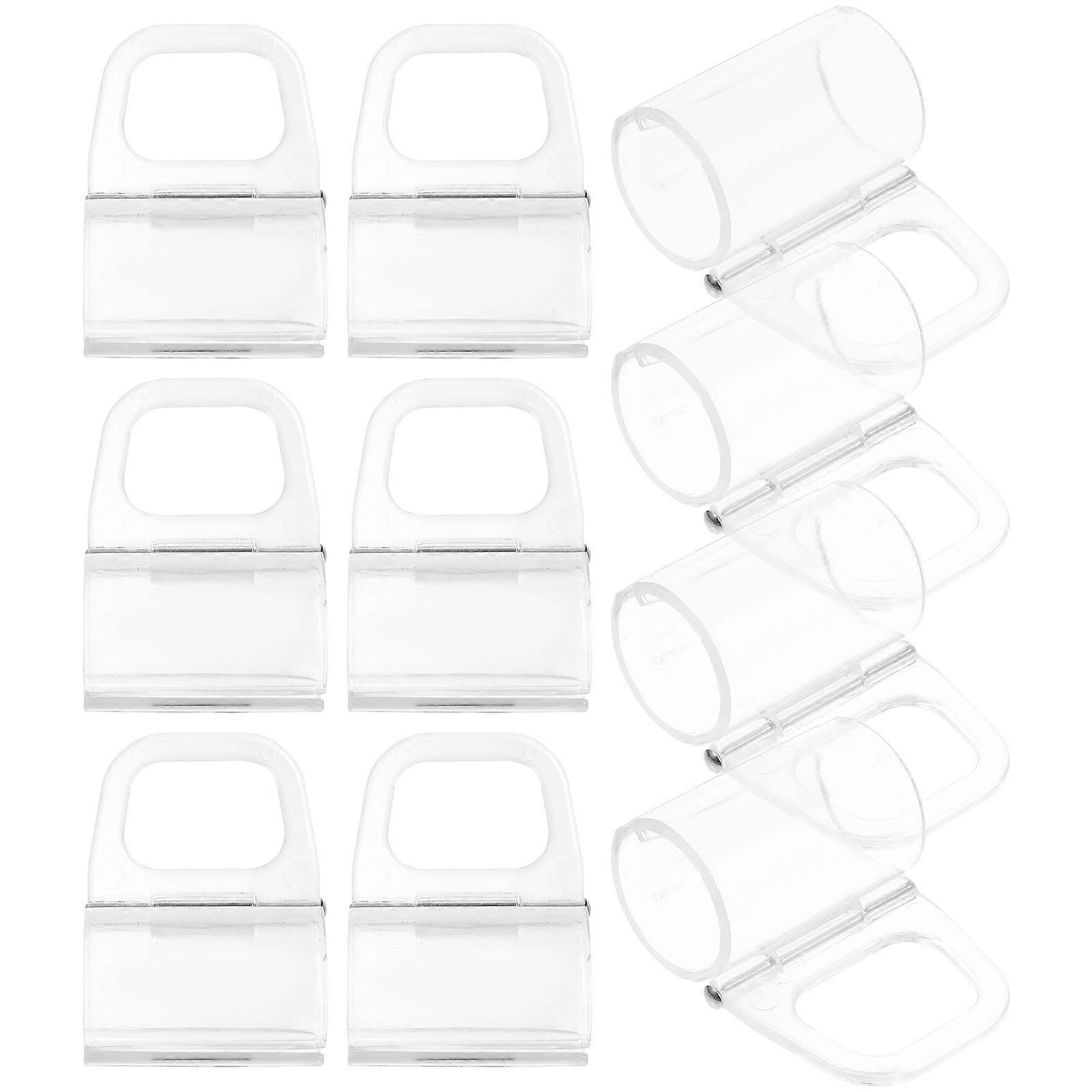Blinds Shades Handles Pulls For Home Use Roller Window Shades 10Pcs Transparent Easy To Use ABS
