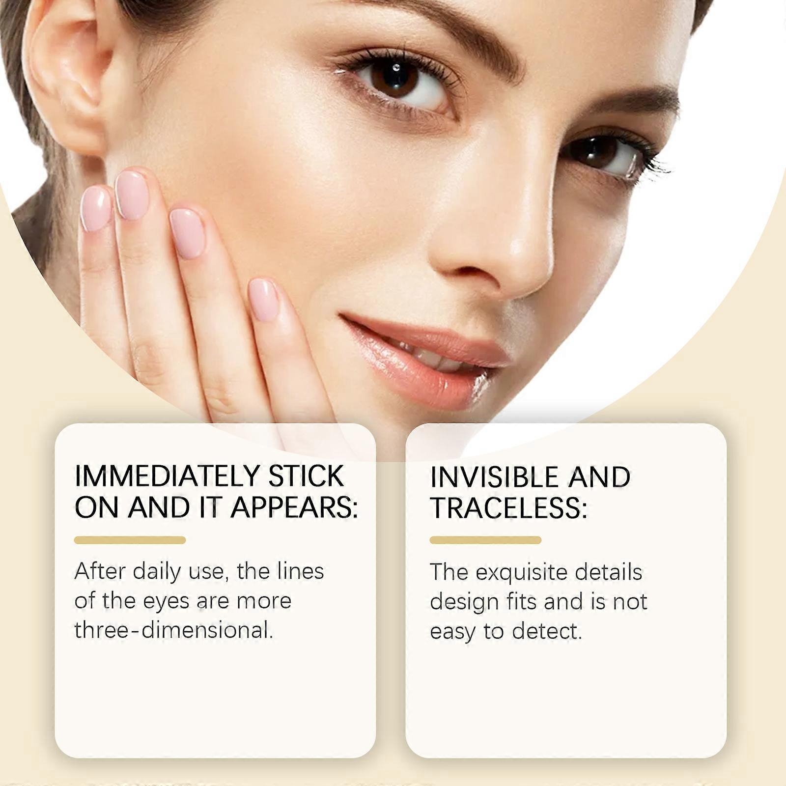 Jaysuing Double Eyelid Sticker Set, Invisible, Breathable, Glue-Free, Set For Big Eyes And No Trace