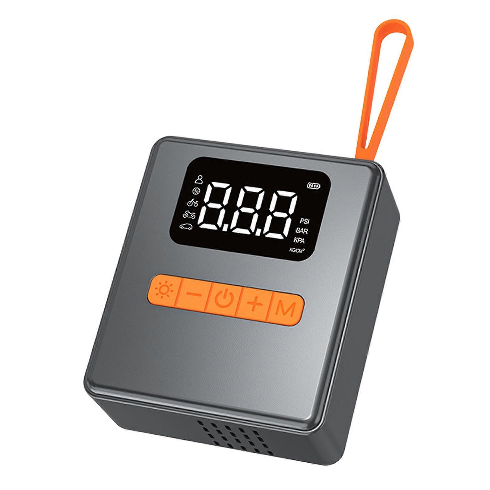 Lightweight Compact Electric Air Compressor  Featuring Digital Readout & LED Illumination Suitable for Vehicles Bikes Multicolor