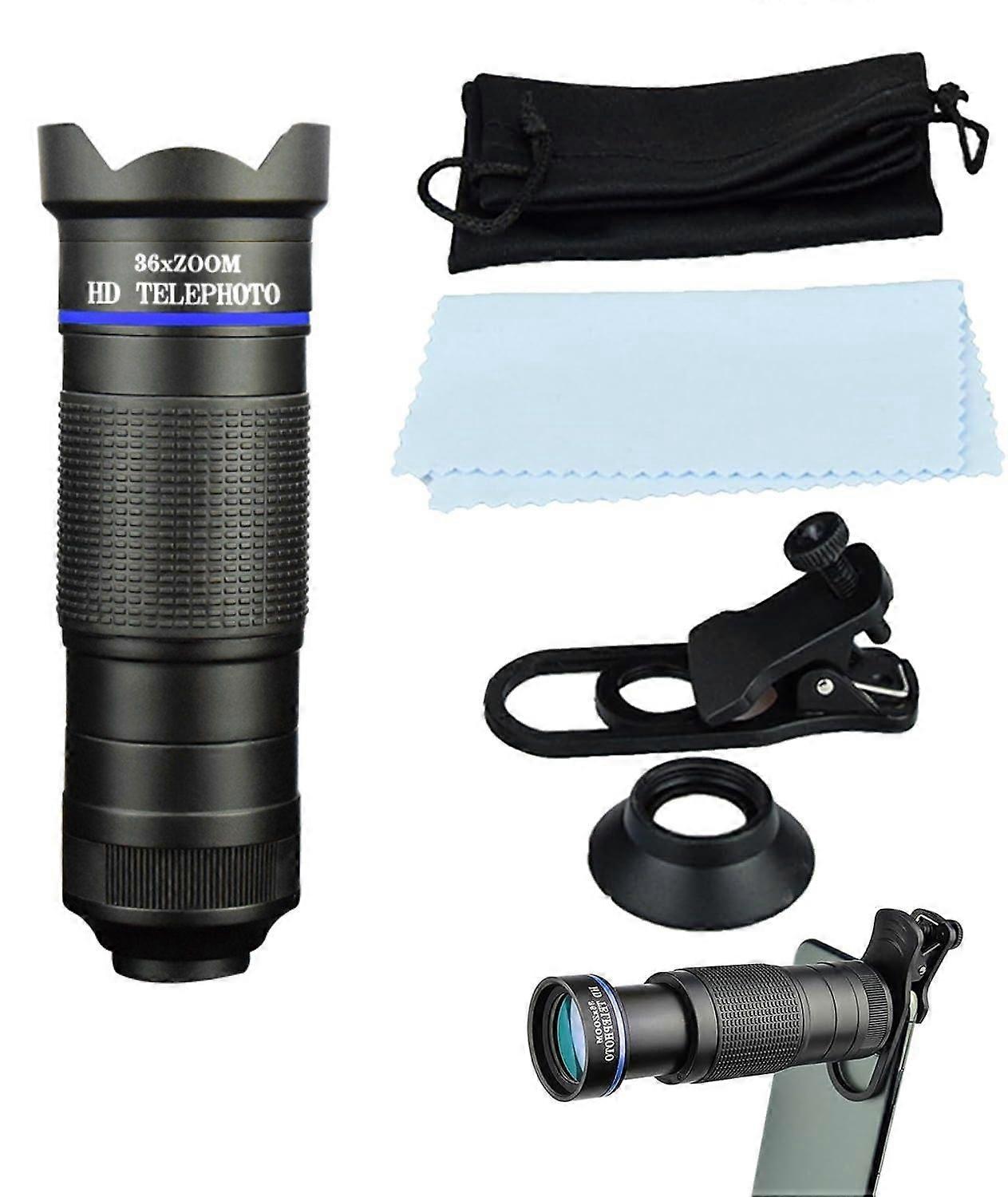 Phone Lens Monocular | Multi-Functional Monocular-Telescope High Powered,4K Resolution Lens