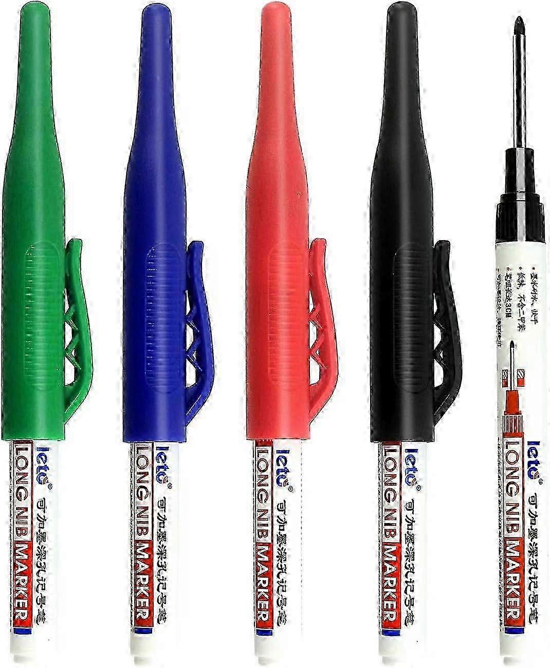 2025 Long head deep hole marker pencils,  upgrade, permanent, fast dryness, waterproof long Nib