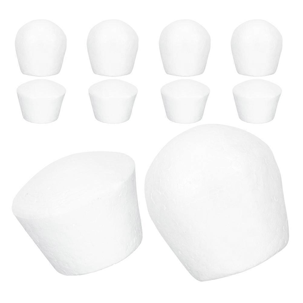 White Foam Cake Mold for Muffin Cupcake Model Decoration 10Pcs Durable Set