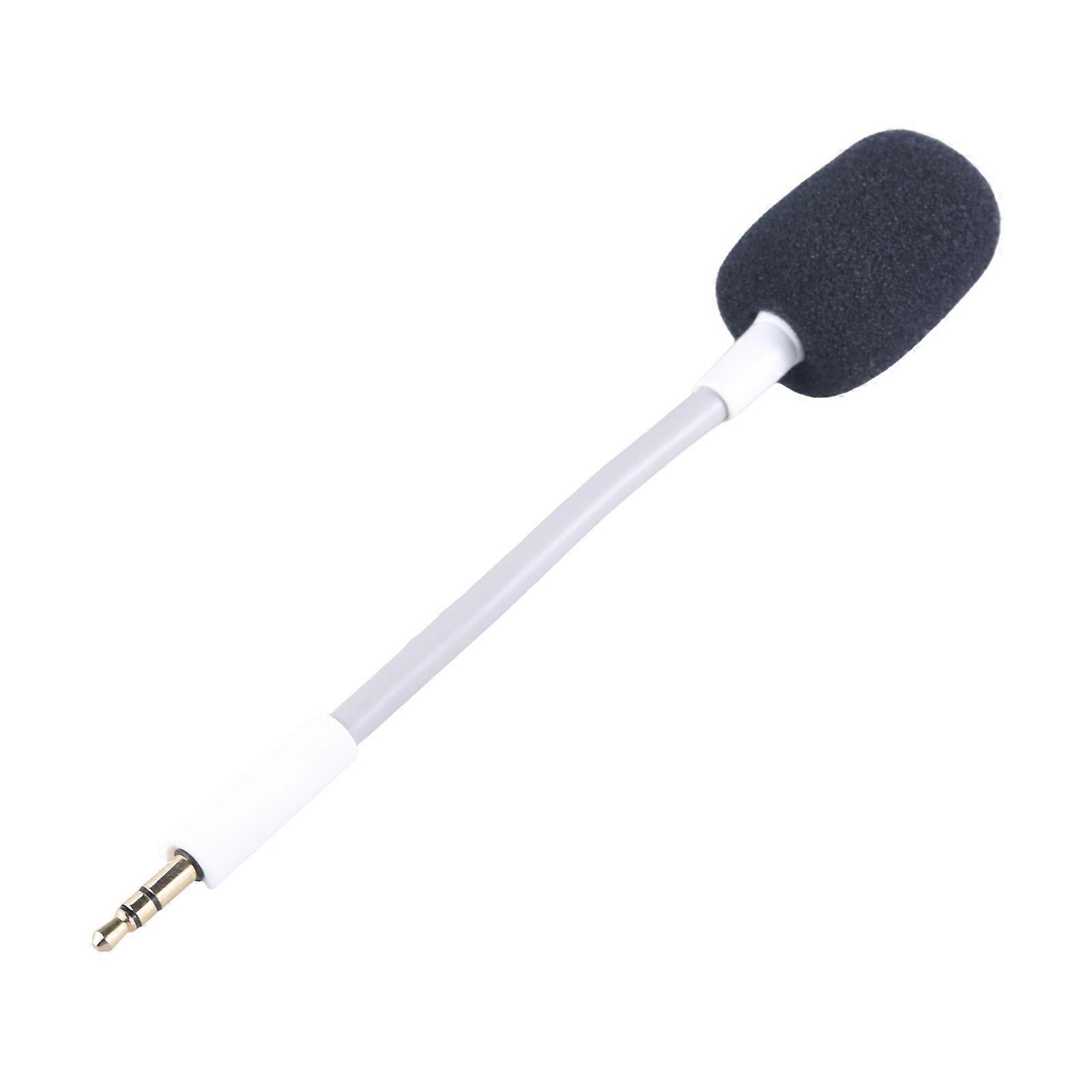 Replacement Game Headsets Microphone Game Microphone for Barracuda Wireless Headsets 3.5mm Detachable Boom Microphone  White