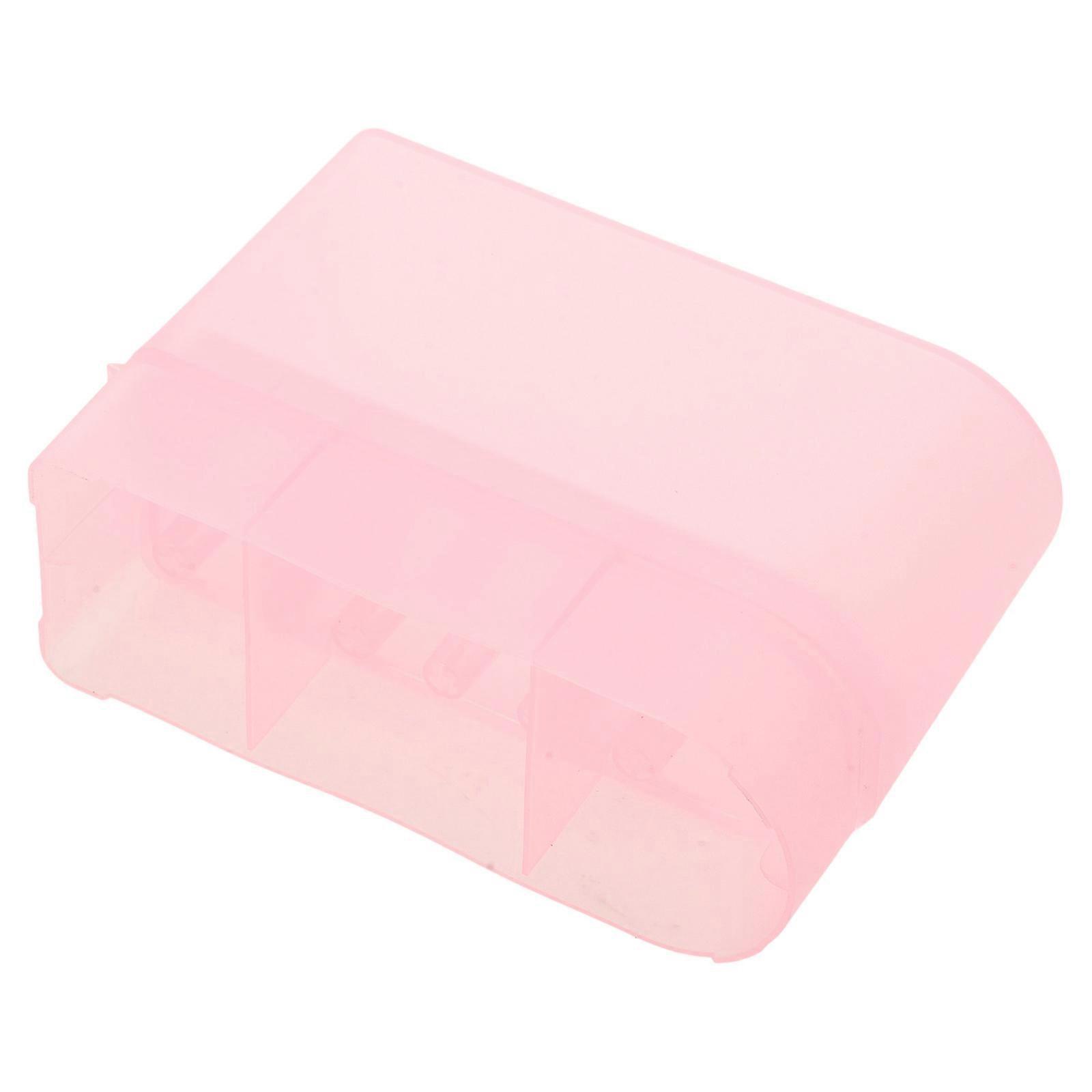 Nail Drill Bits Storage Box for Manicure Grinding Head with Practical Plastic