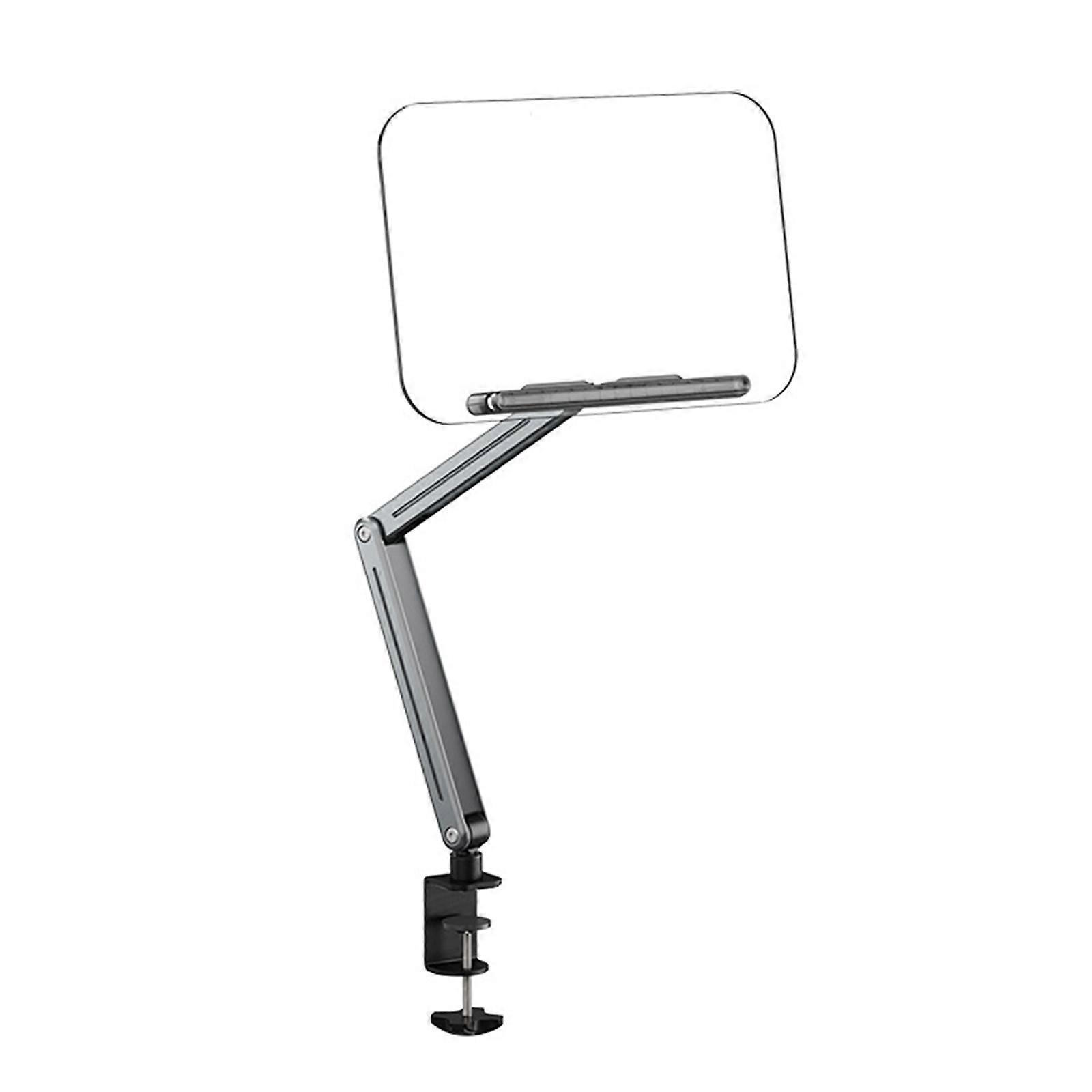 Foldable Reading Stand with Damped Hinges Smooth Operation Aluminum Frame Desk Clamp Mount Secure Stands Multicolor