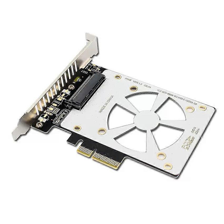 Hard Drive Heat Sink Extend Card Fast Data Transfer Adapter for U2 PCIe x4 to U.2 Adapter Card SFF-8639 SSD GEN4