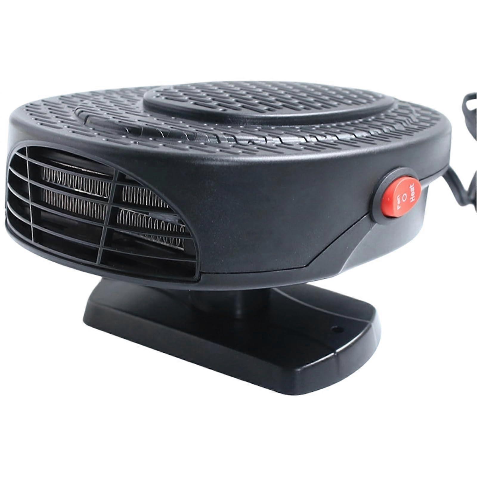 12V Car Heater and Cooler with Fast Defrost Technology for Winter Driving and Camping  Black