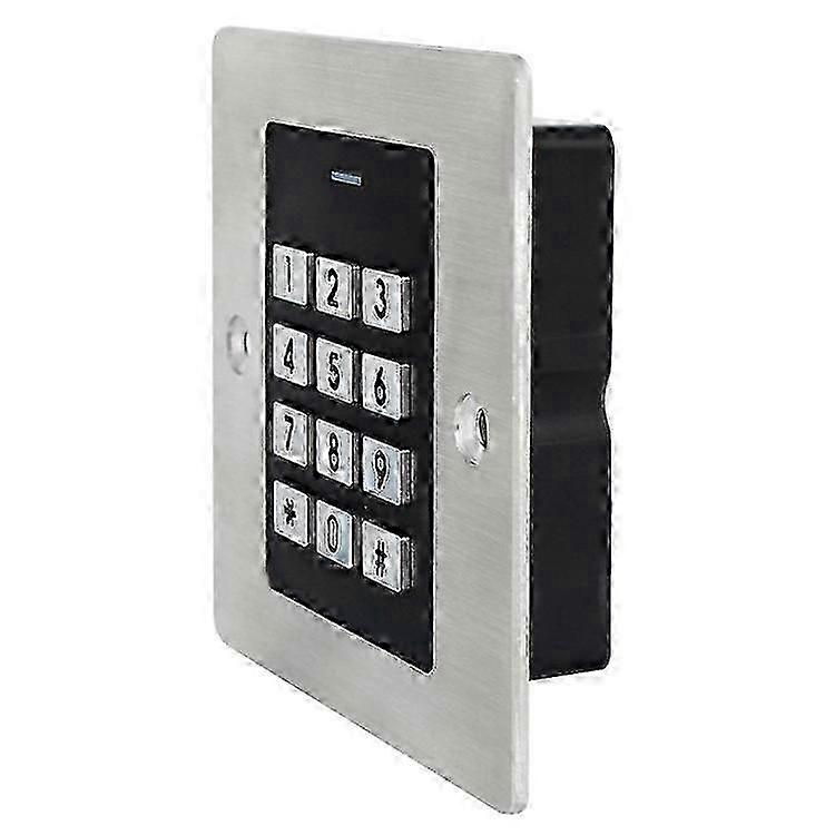 Waterproof WG26 Embedded Door Access Control Keypad with Metal Shell for Garage Door and Gate Opener, Supports Up to 1000 Users