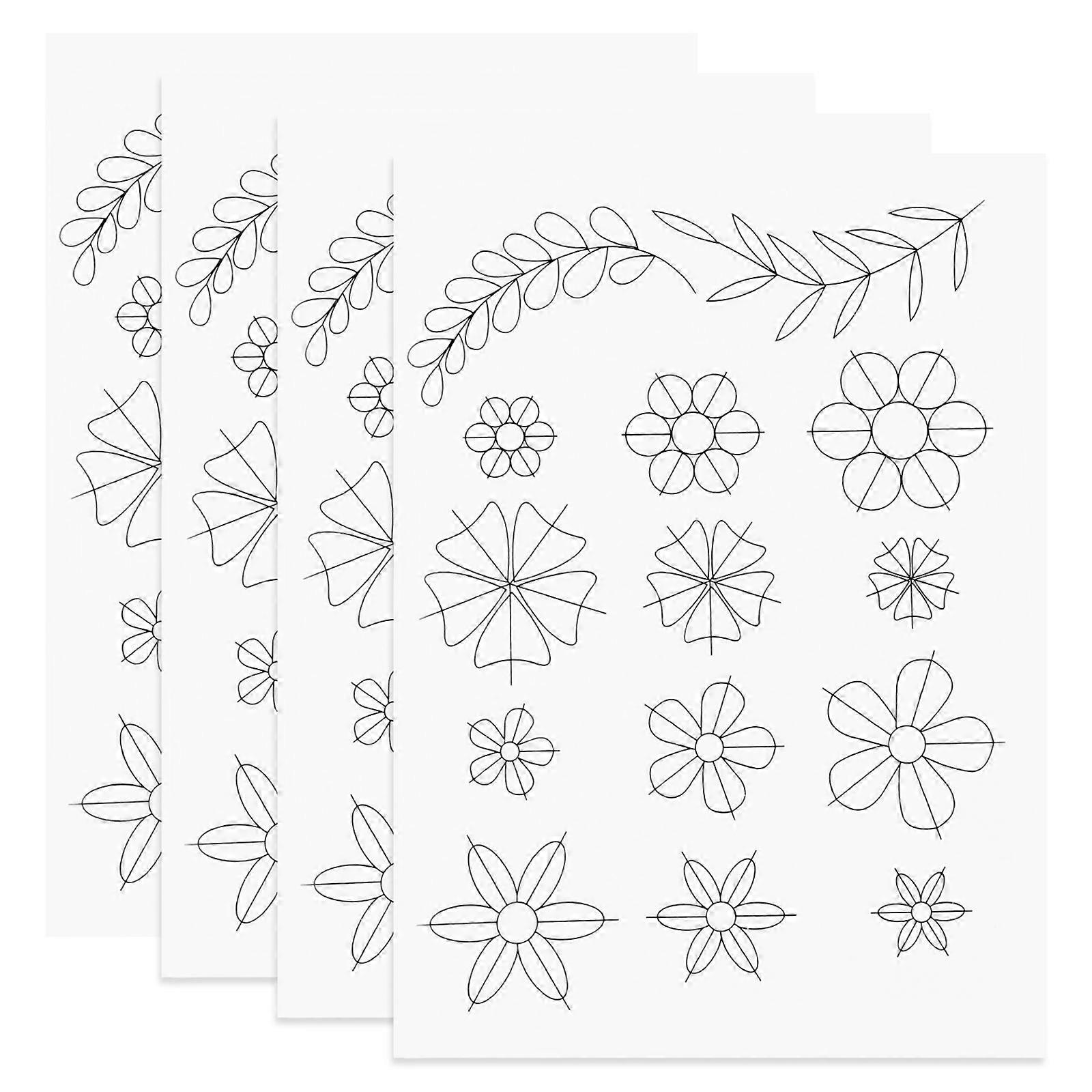 Quilling Accessory Wood Positioning Sheet for Quilling 4Pcs Beige