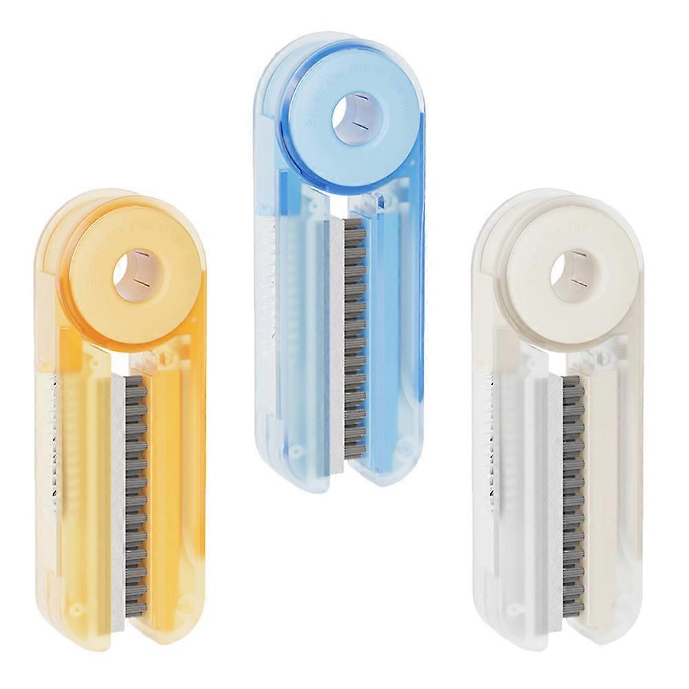 Assorted Color Bottle Groove Brush Multifunctional Cleaning for 3Pcs Use