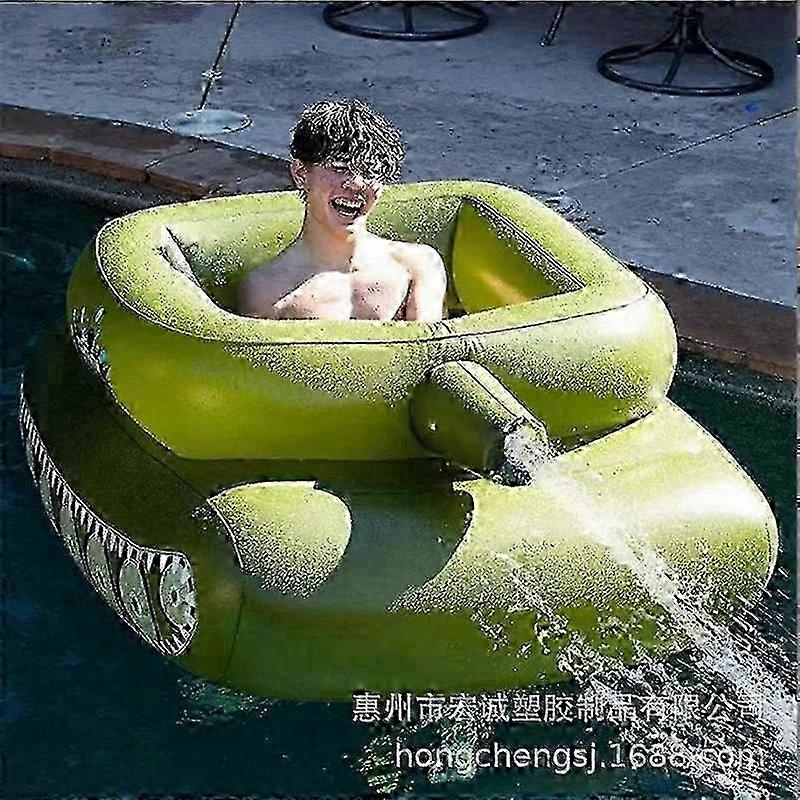 PVC Inflatable Tank Pool Float For Adults And Kids With Optional Air Pump