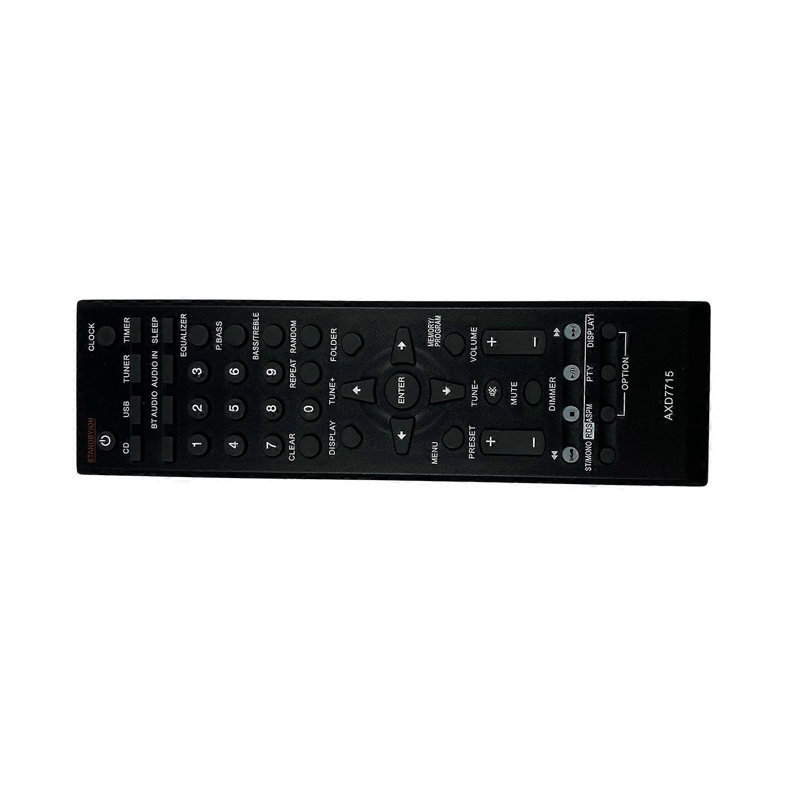 Replacement Television Remote Control for AXD7715 Delivering Broad Comfortable Handle and ABS Construction Multicolor