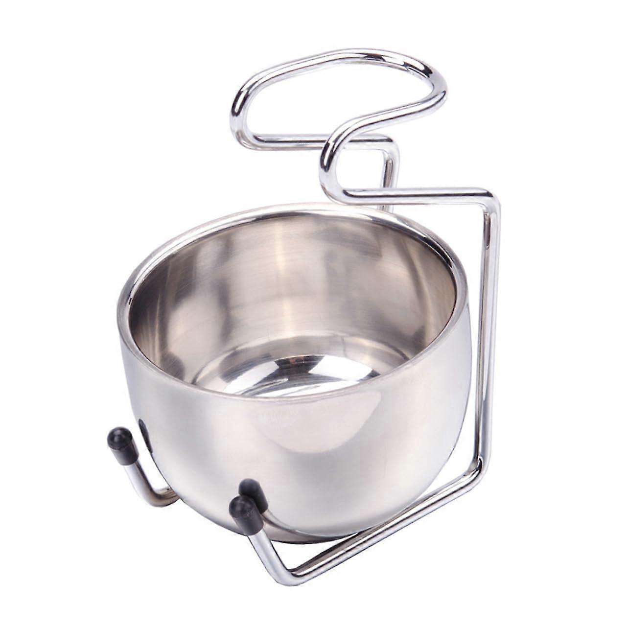 Beard Grooming Kit with Brush Bowl and Stand for All Beard Types and Easy Storage Rack