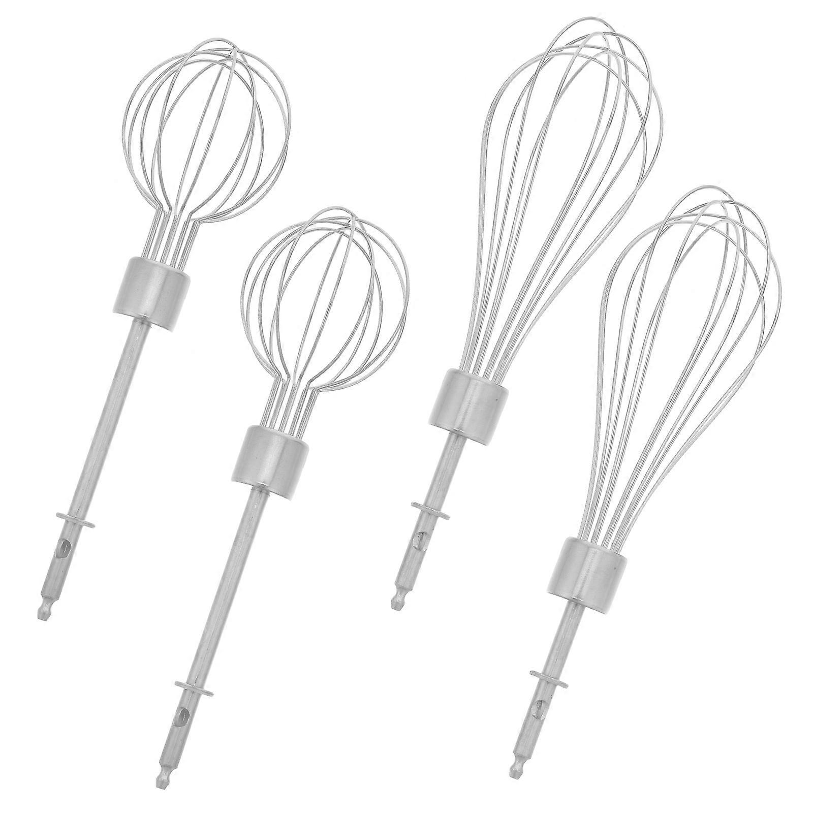 Hand Mixer Attachments Beaters for Baking 4Pcs Stainless Steel Whisk Replacement